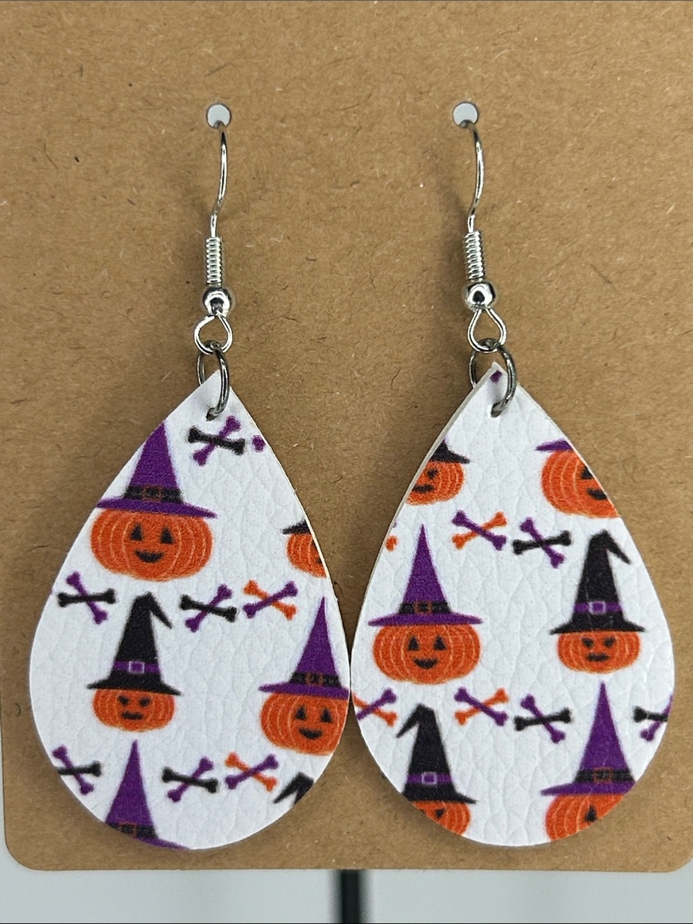 *LAST SET* Halloween Pumpkin Mini Teardrop Earrings Fashion Jewelry